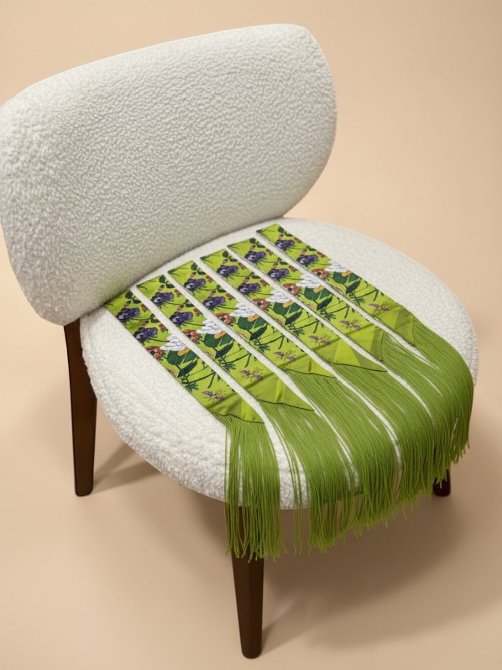 Fringe Handbag Wraps- Lime Green Fringe